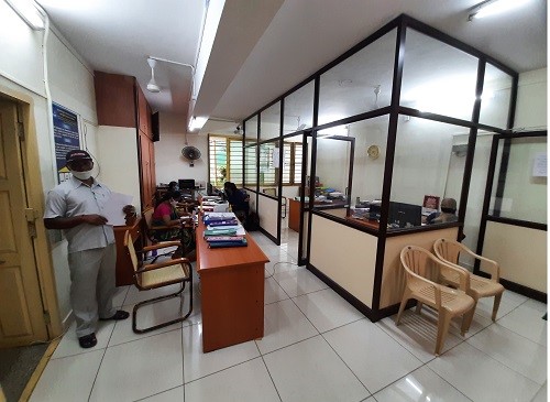 LED lights at the Registrar office- Main Campus