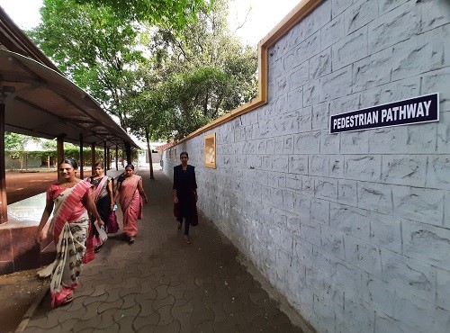 Pedestrian friendly pathway- Main campus