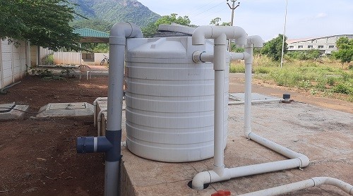 Rain water Harvesting in SF Block- Satellite Campus