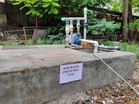 Sewage Treatment Plant- Raw Water collection tank- gate III in Main Campus