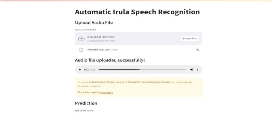 Automatic Speech Irulag Recognition Web Protal