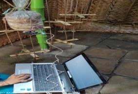 Experimental study in mushroom culture room