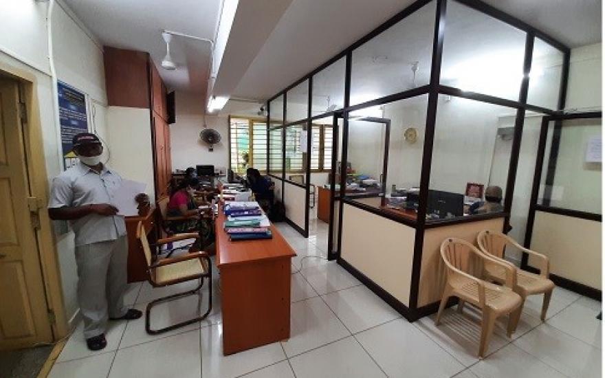 LED lights at the Registrar office- Main Campus